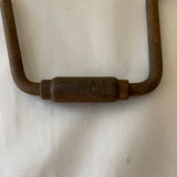 Vintage Tools Ratcheting Hand Drill Auger Bit Brace Woodworking Tool Metal Handles