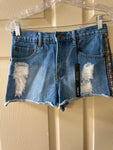 € NEW Juniors FOREVER 21 Cut Off Jean Shorts High Rise Sz 25 Waist Distressed