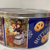 a* KELSEN Victorian Vintage Art Danish Butter Cookies Storage Gift 4lb Empty Decorative Tin