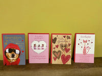 Mixed Lot of 36 New Valentine Cards 12 Designs,  Granddaughter & Grandson Wholesale Retail Resale w/ Envelopes 2022