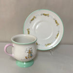 Vintage Peter Rabbit BEATRIX POTTER  Cup & Saucer Set for Teleflora Cup 2002