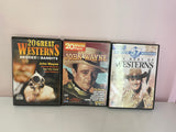 Lot/12 Vintage Westerns Movie DVDs John Wayne 57 TV Series Episodes Hero’s & Bandits
