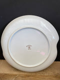 a** Vintage Set of 10 8” L & M Hostess Luncheon Dessert Plates with 5 Tea Cups White with Gold Rim