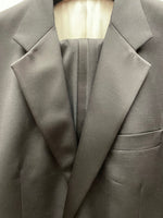 Mens Tallia Uomo Black Tuxedo 2 Piece Suit Satin Trim Classic Super 100s Luxury Wool 43" L x 37" Waist