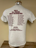 *Mens Small Johns Creek GA 2012 GLADIATORS Youth Football Gray Short Sleeve TShirt