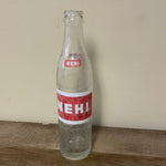 a* Vintage NEHI Soda Empty 10 oz. Bottle Red and White