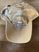 COLORADO River Guides Steamboat Vail Tan Couray Baseball Hat Cap One Size Velcro Adjustable