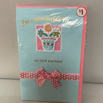 <€€ New Happy Birthday Mother Mom  Greeting Card w/ Envelope Sealed