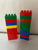 a* Lot of 74 Vintage Large Lego Bricks Multi-Colors & Sizes