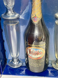 ~€ Vintage 2000 Budweiser Holiday Gift Set Limited Edition 4 Beer Glasses 1-Qt. Bottle Sealed