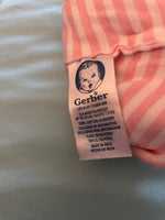 € Baby Newborn Gerber Stocking Cap Hat Pink & White Pinstripes