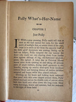 € Vintage POLLY WHAT’S HER NAME by Edith Bishop Sherman 1936 Hardcover Book