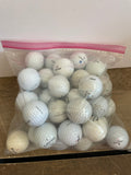 a* Lot/41 Top Flite, Pinnacle, Wilson, Spaulding, others White Golf Balls Used