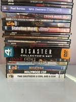 Lot/25 Movie DVDs Action Thriller/ Mystery Adventure Mob Crime Disaster Suspense Murder
