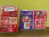 <€€ Mixed Lot of 8 New Valentine Cards Multiple Designs for Anyone Family Voila Paper Thread