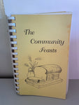 a* Vintage The Community Feasts Yardley United Methodist PA Cookbook Softcover Spiral Bound