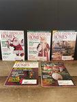 € Lot/5 Vintage EARLY AMERICAN HOMES Magazine December Christmas Issues 1996 thru 2000