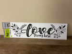 <€€ NEW Main Street Wall Creations Stickers Decal "LOVE Grows Here" SKU 303149