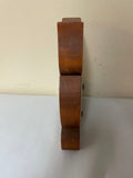 *Vintage MCM Wood Painted Owl Plexiglass Display Jar Removable Top