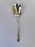 Vintage 1933 Alvin Sterling Silver CHASED ROMANTIQUE Pattern 6-1/8” Sugar Spoon