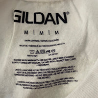 NEW Lot/5 Mens GILDAN White Cotton Tshirt Short Sleeve Medium