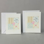 New Lot/2 Valentine’s Day Greeting Note Cards w/ Envelopes Blank Inside