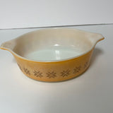 Vintage Pyrex Town and Country #471 1 Pint Orange Round Casserole Dish No Lid