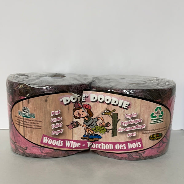 Pink Camo Doe Doodie Toilet Paper Septic Safe Camping Gag Gift Sealed