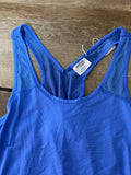 Womens Juniors DANSKIN NOW Medium (8-10) Blue Mesh Tank Top