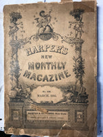 € Vintage HARPER’S MAGAZINE March 1895 Worn Good Illustrations Retired