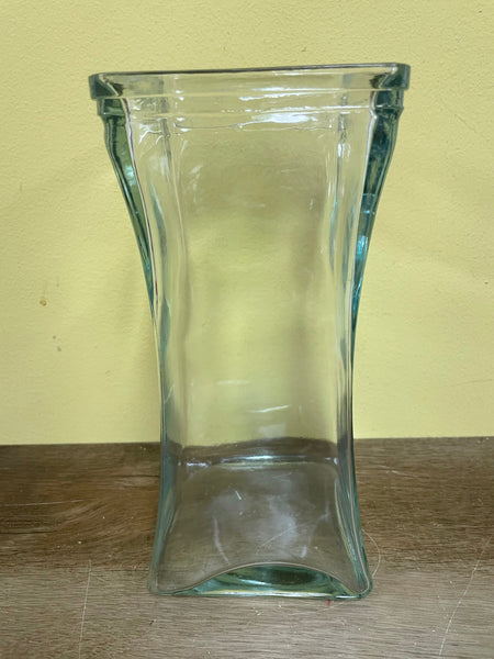 Medium Squared Glass Vase 7.5”