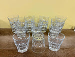 a** Lot/17 Glasses Juice Clear Lowball Rocks Tumbler Set