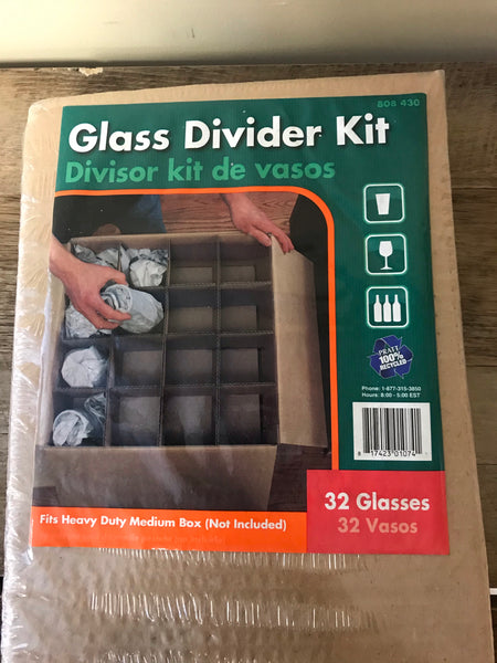 €<a** New Glass Divider Packing Kit for 32 Glasses Unopened Sealed