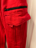 € Mens Medium Red Champs Sports Gear CSG Joggers Sweatpants Basketball Warm Up Pants Activeware Pockets