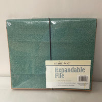 *New Mainstays Expanding Letter File Accordian Reinforced 12 Pockets 12x10.5