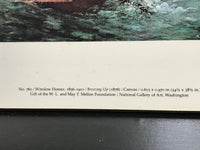 *Vintage Art Winslow Homer “Breezing Up” No. 760 Sailboat Seascape Print Replica