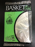 New Pair Set/2 Clear Plastic Gift Basket Bags
