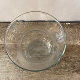 a** Flower VASE Round Edge & Base Medium Clear 9” Decor