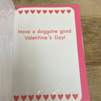 <€€ New Valentine Card PUGS & Kisses  w/ Envelope in Plastic Seal 2022 Voila Dog Pug