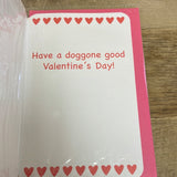 *New Valentine Card PUGS & Kisses  w/ Envelope in Plastic Seal 2022 Voila Dog Pug