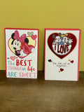 Mixed Lot of 16 New Valentine Cards 2 Designs,  Disney Mickey & Minnie Wholesale Retail Resale w/ Envelopes 2022