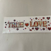 *New SCRAPBOOKING Stickers Embellishments True Love Wedding Valentine