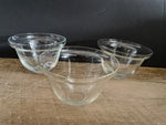 a** Set/3 Glass  Dessert Custard Dishes 2.5” H x 4” Diameter Bowls