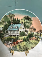 Vintage Currier Ives American Homestead SUMMER Plate Retired