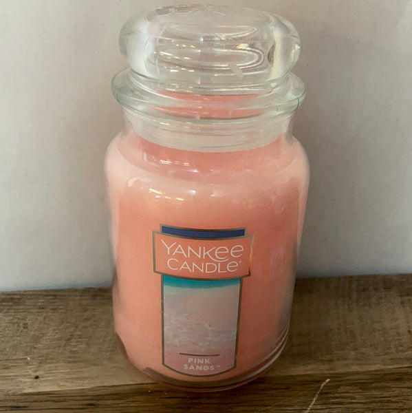 ~€ New YANKEE CANDLE Pink Sands Large 22 oz Jar