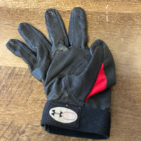 *UNDER ARMOUR Mens Right Hand Batting Glove Red/Black