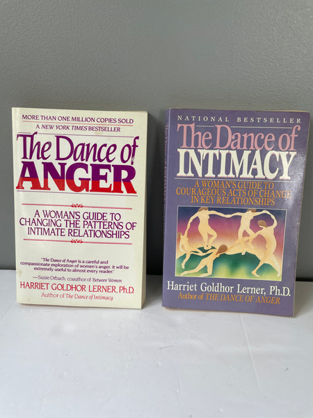 <€€* Set/2 Woman’s Guide The Dance of Intimacy & The Dance of Anger Harriet Goldhor Lerner PB