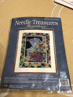 €€ NEW Vintage Needle Treasures Borderlines #03071 The Runaways Wrens Cross Stitch Kit Sealed