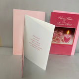 <€€ New Lot/2 Romantic Valentine’s Day Greeting Cards w/ Envelopes