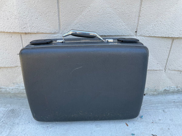*Vintage AMERICAN TOURIST Tiara Travel Suitcase Gray Hard Case